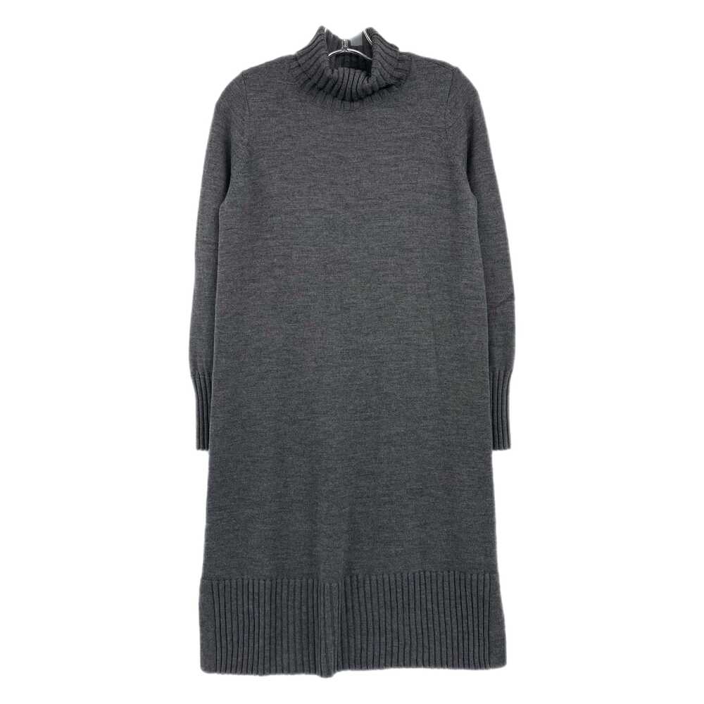 Eileen Fisher Gray Turtleneck Knit Midi Dress | Womens XS